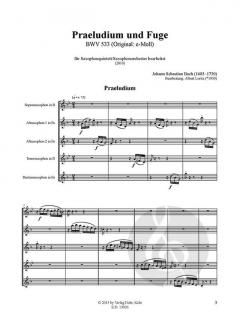 Praeludium und Fuge BWV 533 von Johann Sebastian Bach 