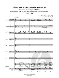 Gebet dem Kaiser, was des Kaisers ist von Georg Philipp Telemann 