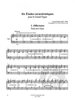 Six Études caractéristiques von Georg Schmitt 