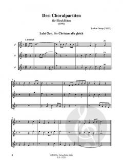 Drei Choralpartiten von Lothar Graap 