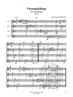 Vierungsklänge von Franz Surges für 4 Flöten (2015) im Alle Noten Shop kaufen