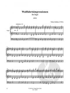 Wallfahrtsimpressionen von Walter Gleißner für Orgel (2003) im Alle Noten Shop kaufen (Partitur)