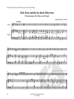 Ich freu mich in dem Herren von Lothar Graap für Oboe und Orgel im Alle Noten Shop kaufen