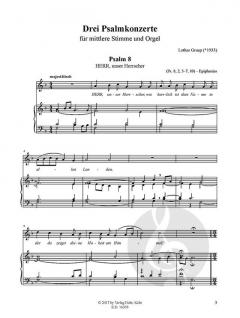 Drei Psalmkonzerte von Lothar Graap 