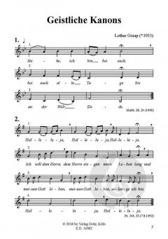 Geistliche Kanons von Lothar Graap 