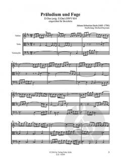 Drei Präludien und Fugen von Johann Sebastian Bach 