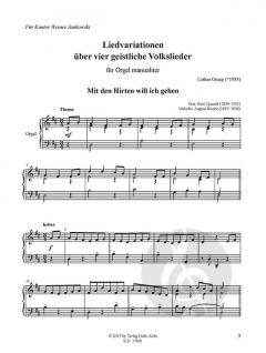 Liedvariationen von Lothar Graap für Orgel manualiter im Alle Noten Shop kaufen (Partitur)