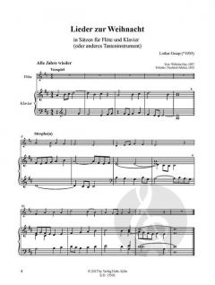 Lieder zur Weihnacht von Lothar Graap für Flöte und Klavier (oder anderes Tasteninstrument) im Alle Noten Shop kaufen