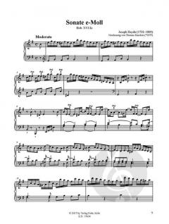 Sonate e-Moll Hob. XVI: 2e von Joseph Haydn 