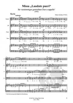 Missa 'Laudate pueri' von Walter Gleißner 