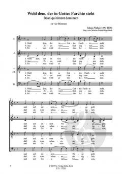 Wohl dem, der in Gottes Furchte steht von Johann Walter 