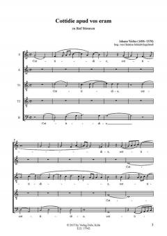 Cottidie apud vos eram von Johann Walter 