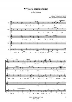 Vivo ego, dicit dominus von Johann Walter 