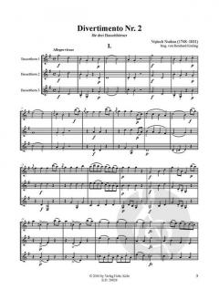 Divertimento Nr. 2 von Vojtech Nudera für drei Bassetthörner im Alle Noten Shop kaufen