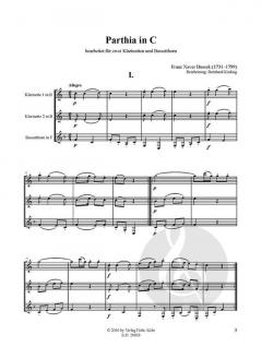Parthia in C von Franz Xaver Dussek 