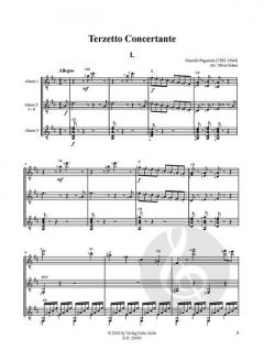 Terzetto Concertante D-Dur M.S. 114 von Niccolò Paganini 