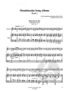 Mendelssohn Song Album I von Felix Mendelssohn Bartholdy für Horn und Klavier