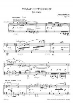 Miniature Woodcut op.25 von John Simon 