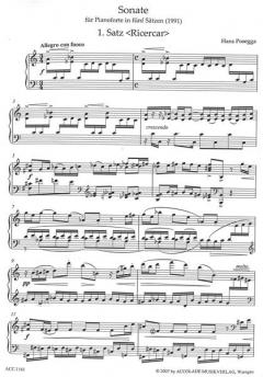 Sonate in 5 Sätzen von Hans Posegga 