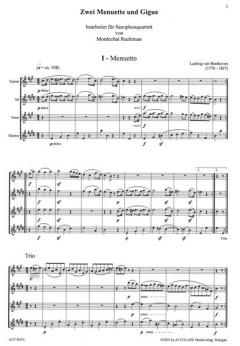 2 Menuette und Gigue von Ludwig van Beethoven 