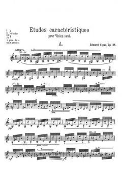 Etudes characteristiques op. 24 von Edward Elgar 