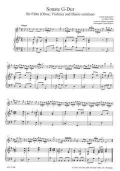 Sonate G-Dur für Flöte (Oboe, Violine) und bc 