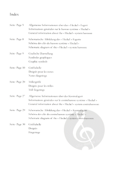 Grifftabelle für Fagott und Kontrafagott (Ricardo Rapoport) 
