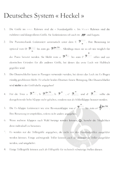 Grifftabelle für Fagott und Kontrafagott (Ricardo Rapoport) 