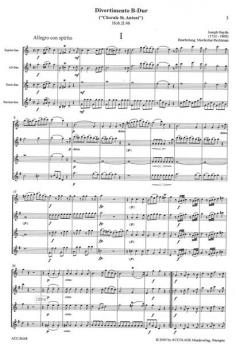Divertimento B-Dur 'Choral St. Antoni' von Joseph Haydn 