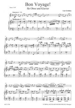 Bon Voyage! für Oboe und Klavier von Luc Grethen im Alle Noten Shop kaufen