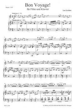 Bon Voyage! für Flöte und Klavier von Luc Grethen im Alle Noten Shop kaufen