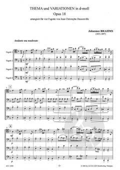 Thema und Variationen d-moll op.18 (Johannes Brahms) 