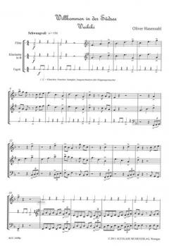 Willkommen in der Südsee von Oliver Hasenzahl für Holzbläser Trio im Alle Noten Shop kaufen - ACC1058E