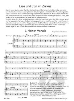 Lisa und Jan im Zirkus für Fagottino in F und Klavier (Helga Warner-Buhlmann) 