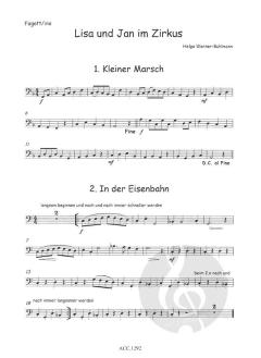 Lisa und Jan im Zirkus für Fagottino in F und Klavier (Helga Warner-Buhlmann) 