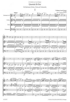 Quartett B-Dur KV 285b (W.A. Mozart) 