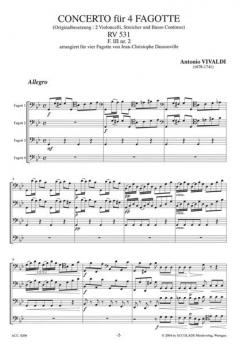 Konzert für 4 Fagotte g-moll RV 531 (Antonio Vivaldi) 