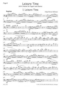 Leisure time. 8 Stücke für Fagott und Klavier (Helga Warner-Buhlmann) 