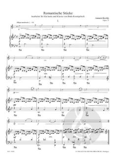 Romantische Stücke op. 75 von Antonín Dvorák 