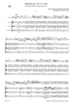 Quartett C-Dur op.1/3 (Johann Christoph Vogel) 
