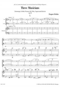 3 Musicians op.28 'Hommage à Pablo Picasso' (Eugen Orkin) 