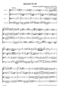 Quartette Nr. 10-11 [g/D] von Florian Leopold Gassmann 