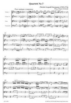 Quartette Nr. 7-9 [D/f/E] von Florian Leopold Gassmann 
