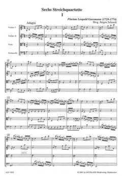 Quartette Nr. 12-13 [G/C] von Florian Leopold Gassmann 
