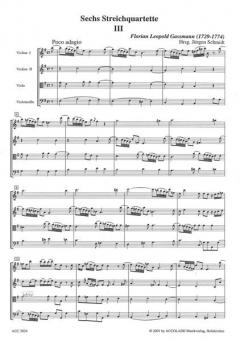 Quartette Nr. 14-15 [e/F] von Florian Leopold Gassmann 