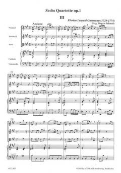 Quartette op. 1 Nr. 3-4 [A/c] von Florian Leopold Gassmann 