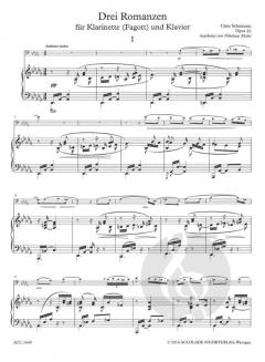3 Romanzen op. 22 von Clara Schumann 