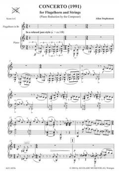 Konzert für Flügelhorn und Streicher von Allan Stephenson 