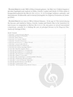 Studien über Orchesterstellen (Zilvinas Smalys) 