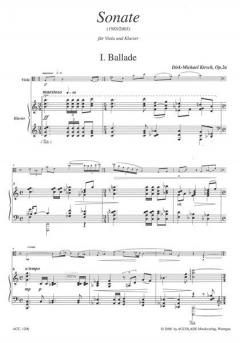 Sonate op. 2a von Dirk Michael Kirsch 